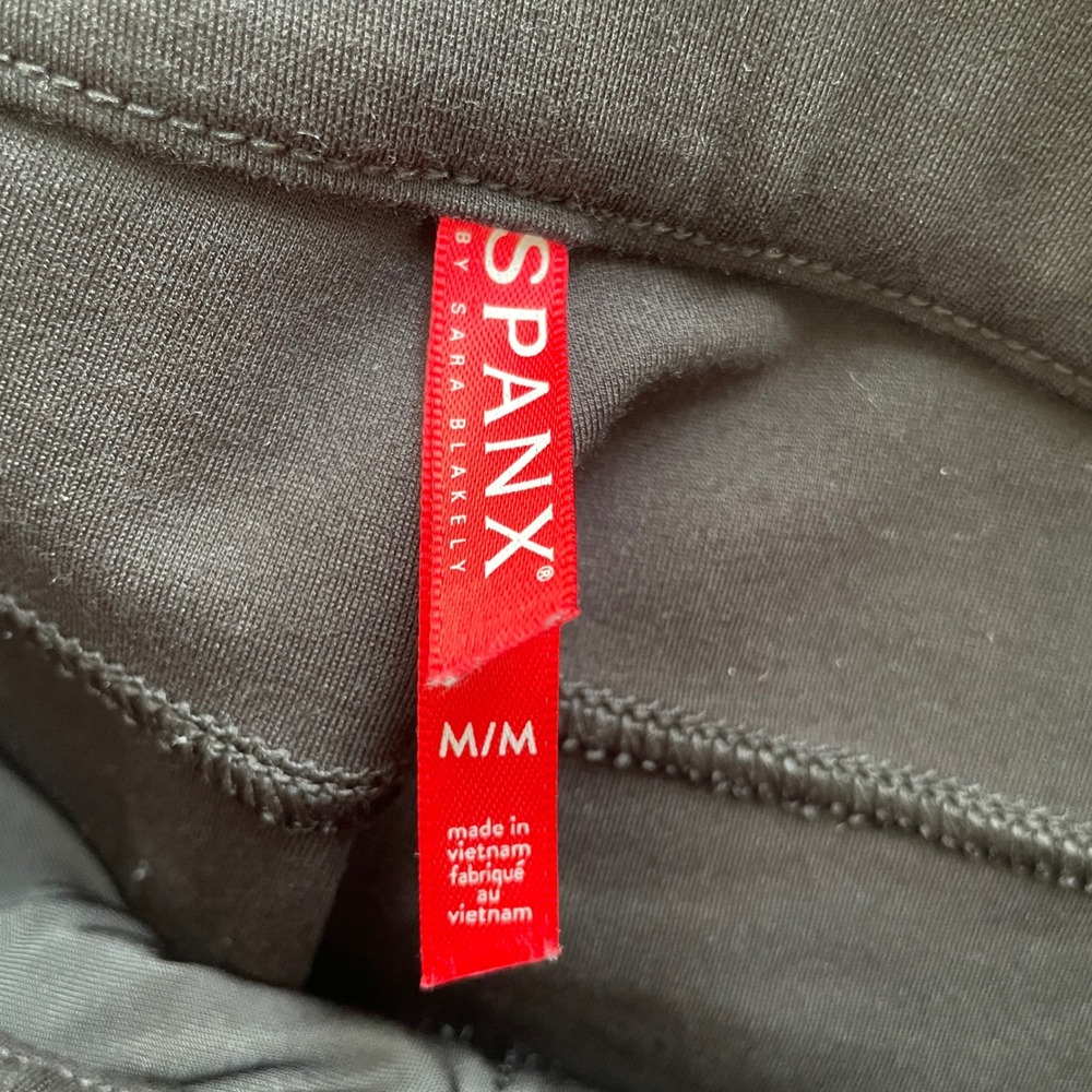 Spanx The Perfect Pant Slim Ankle Size M Black Ponte Pull On Trousers - Picture 4 of 8